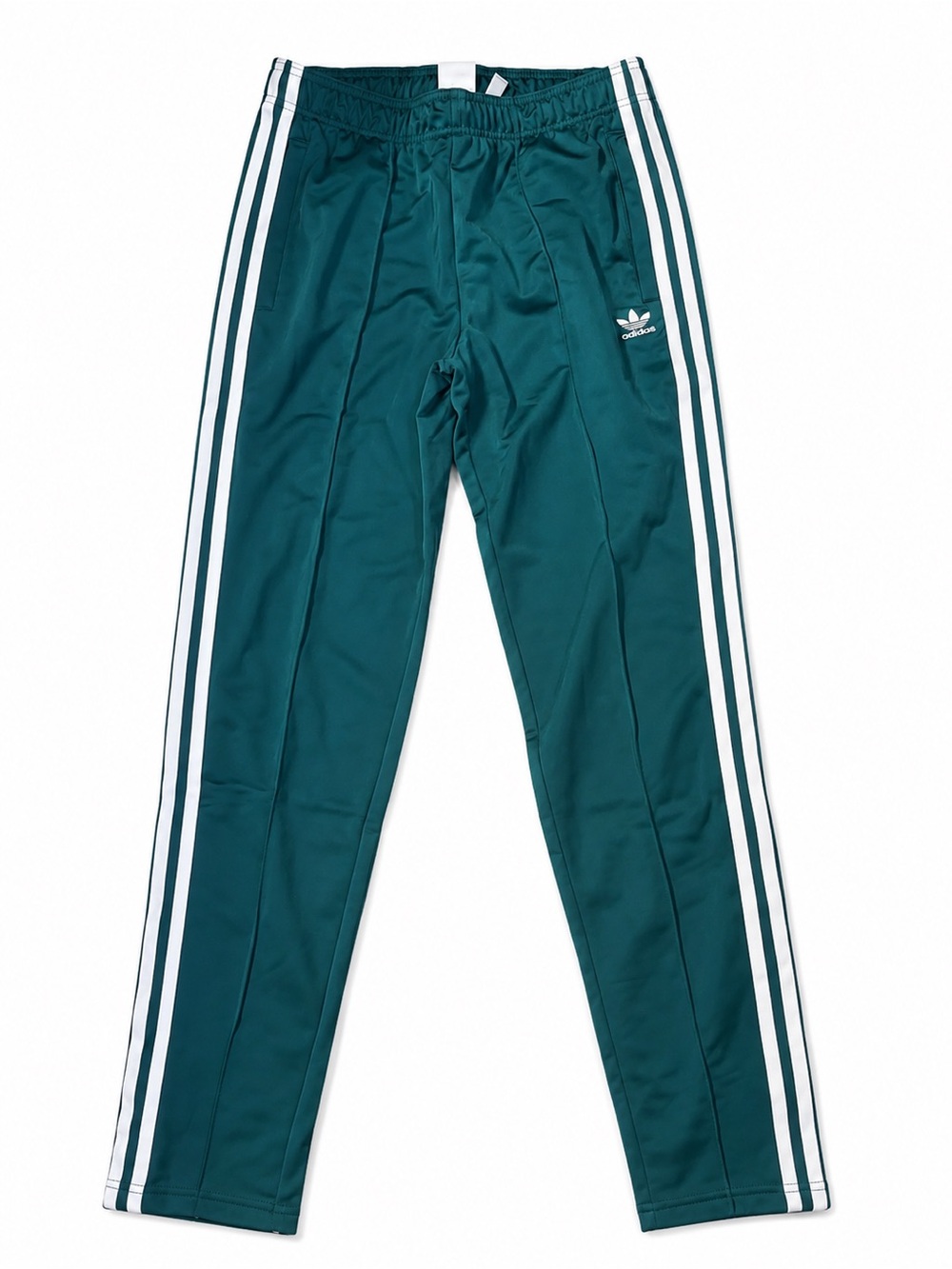 NWOT adidas Teal Green Track Pants with White Stripes